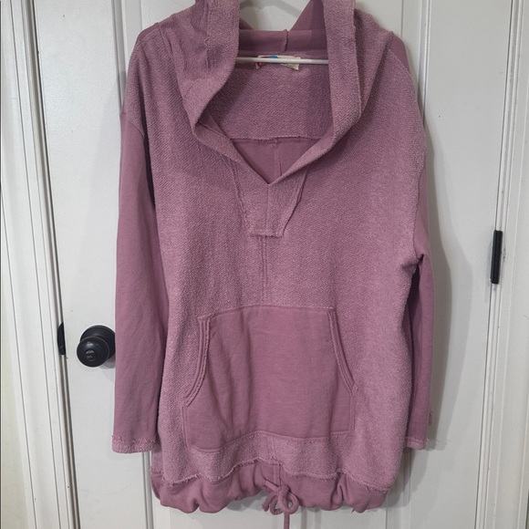 FREE PEOPLE BEACH RAVEN PULLOVER IN ELECTRIC LILAC MEDIUM - Picture 6 of 11